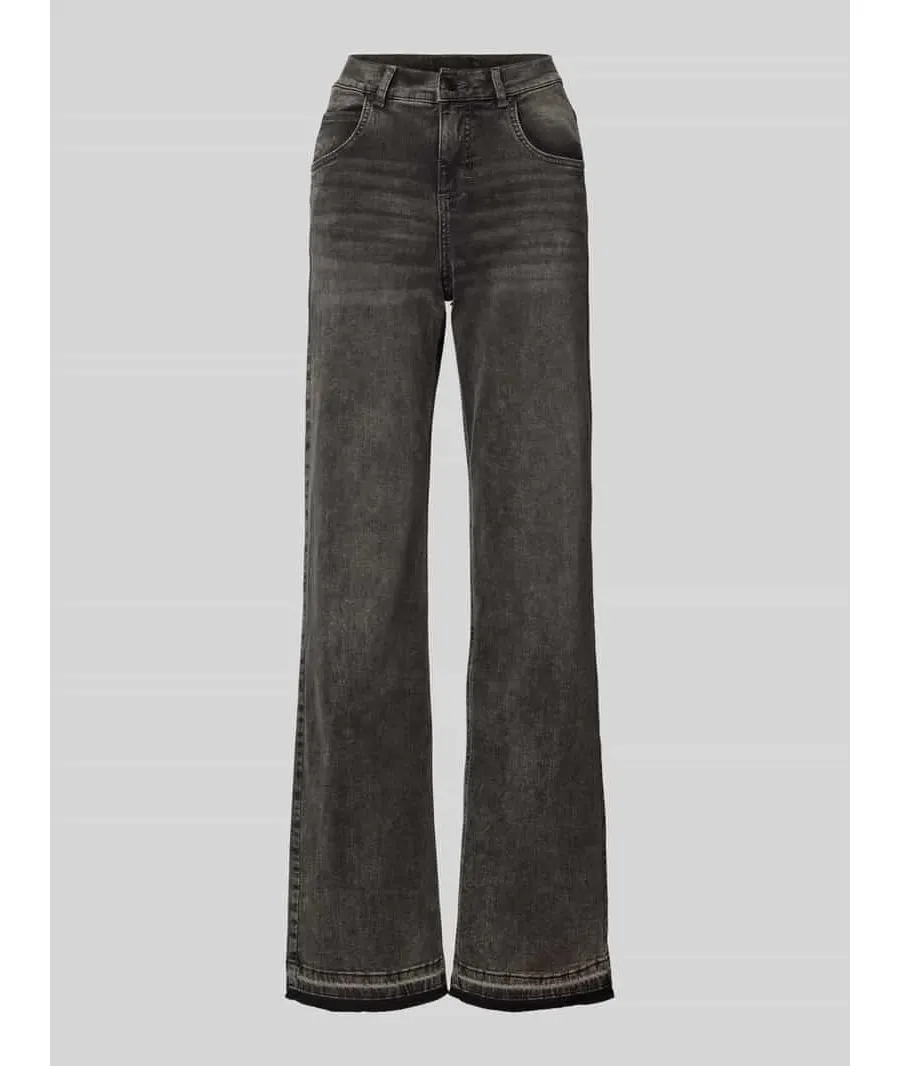 obrazek 1 Jeansy z prostą nogawką i 5 kieszeniami model ‘Lara’