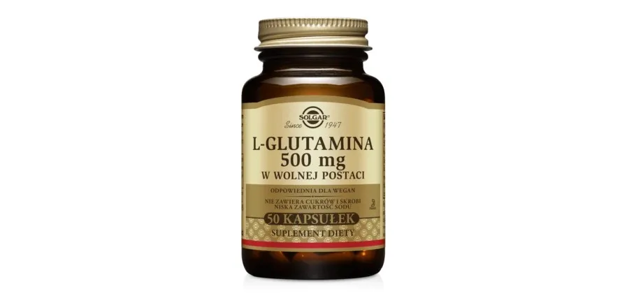 obrazek 1 Solgar L-Glutamina 500 mg kapsułki