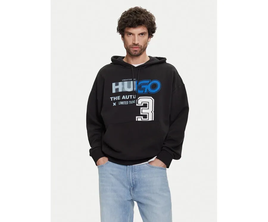 obrazek 1 HUGO Bluza Nesidi 50544196 Czarny Loose Fit