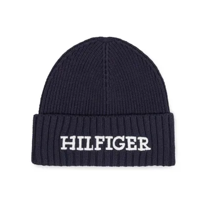 Zdjęcie Tommy Hilfiger Czapka Monotype Beanie AM0AM11737 Granatowy