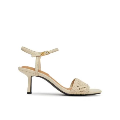 Zdjęcie Tommy Hilfiger Sandały Crochet Lthr Kitten Sandal FW0FW08587 Beżowy