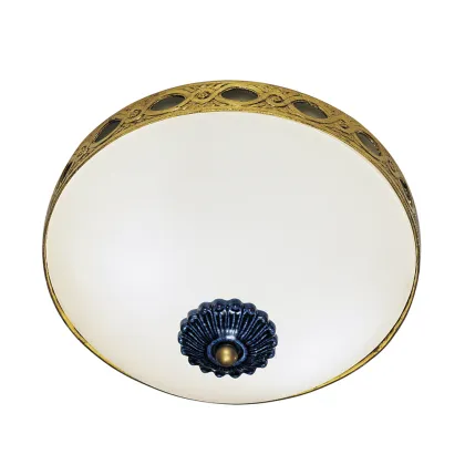 Picture The first brass-colored ceiling lamp H.20xL.30xP.30 cm