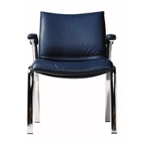 Picture Office chair with a chrome coated base
