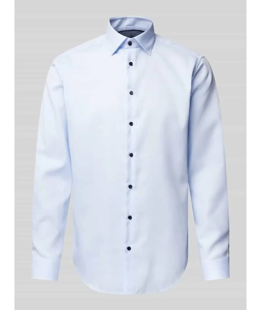 obrazek 1 Koszula biznesowa o kroju regular fit z fakturowanym wzorem