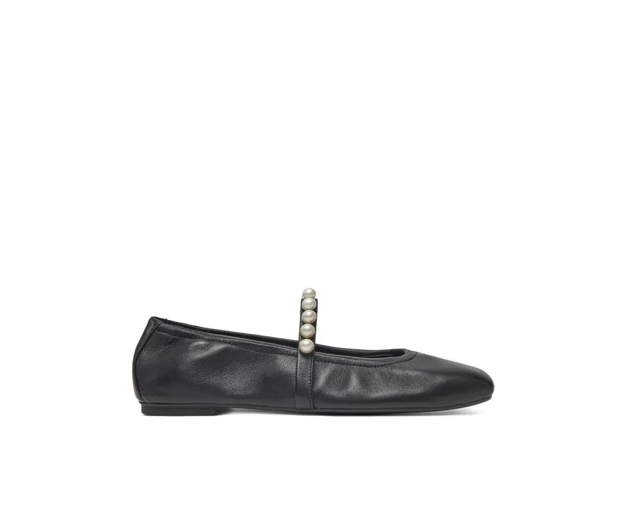 obrazek 1 Stuart Weitzman Baleriny Goldie Ballet Flat SF896 Czarny