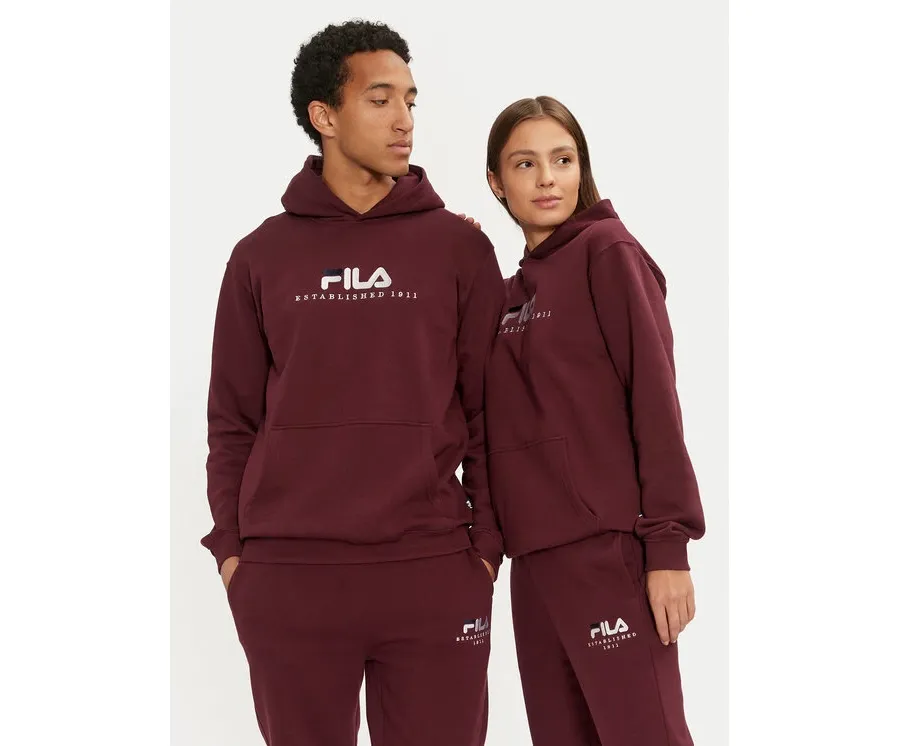 obrazek 1 Fila Bluza Unisex Brunssum FAU0145 Bordowy Regular Fit
