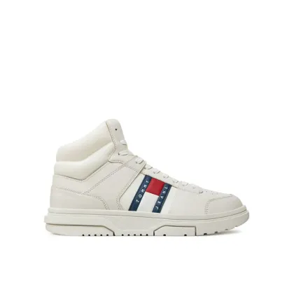 Zdjęcie Tommy Jeans Sneakersy The Brooklyn Mix Mat Mid EM0EM01458 Biały