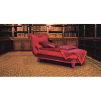 Picture Beautiful luxurious burgundy sofa in an antique style – Morello Gianpaolo