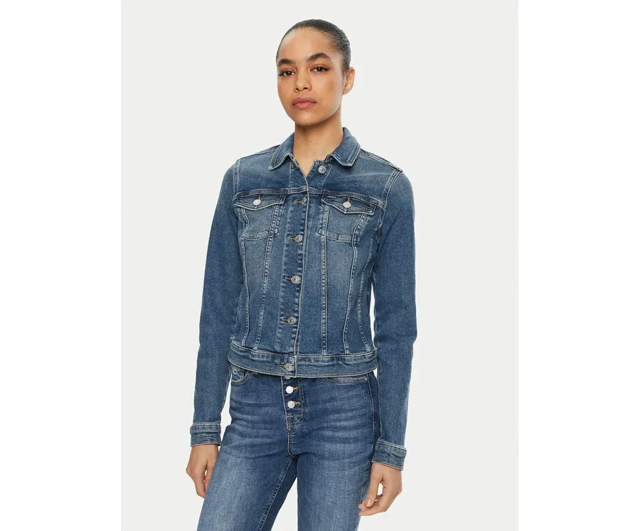 obrazek 1 Tommy Jeans Kurtka jeansowa Vivianne DW0DW20158 Granatowy Regular Fit