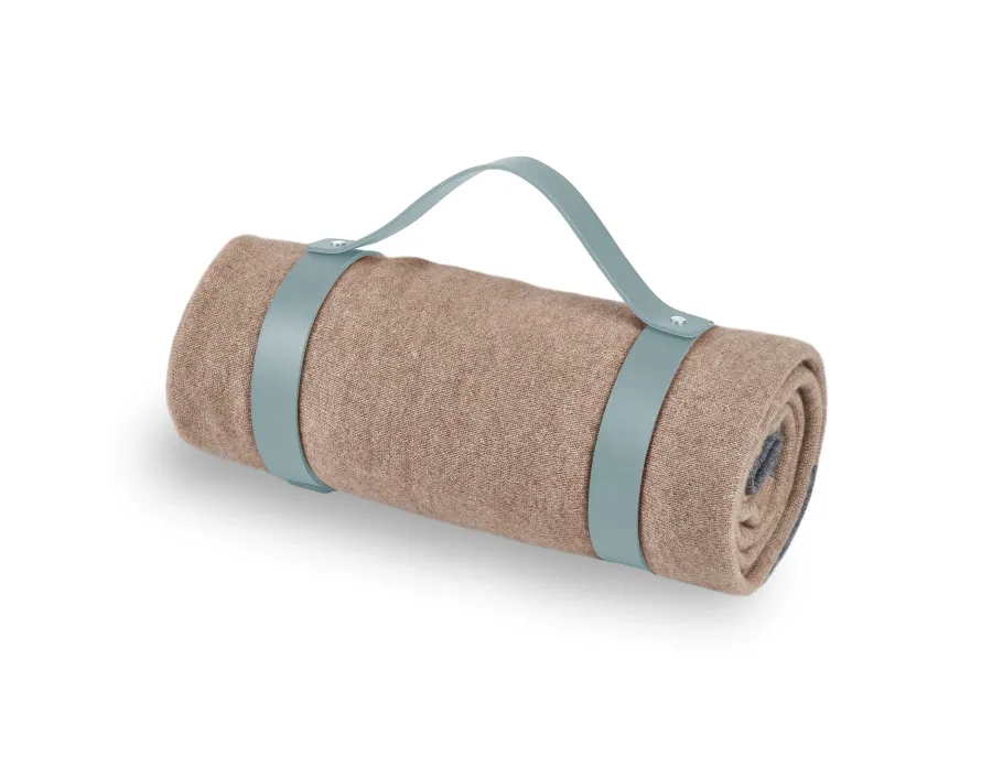 obrazek 1 Jasnoniebieski skórzany pas do koca