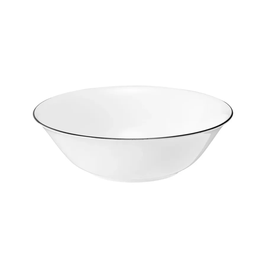 obrazek 1 Biała porcelanowa klasyczna mała miska zdobiona czarną obwódką – Tettau