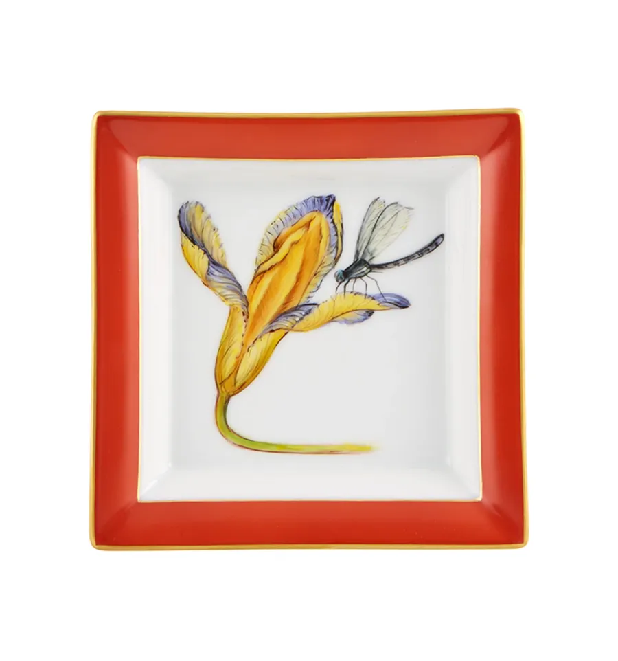 obrazek 1 Porcelanowa kwadratowa taca Irys z kolekcji Natura - Vista Alegre