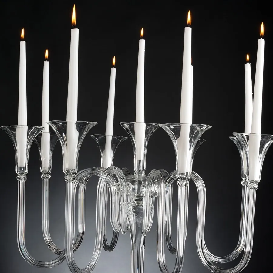 picture 6 Classic glass candlestick with nine arms