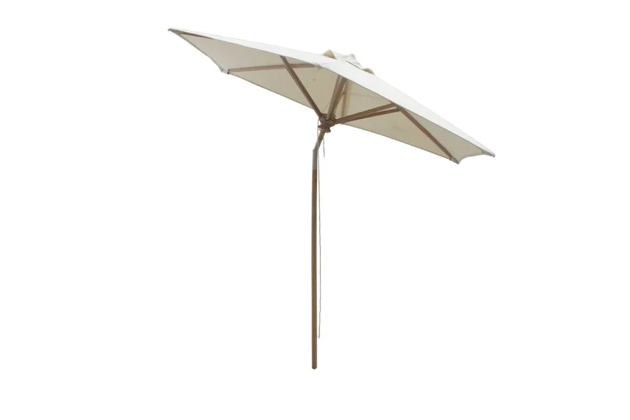 obrazek 1 Stylowy okrągły parasol z centralnym drewnianym słupkiem z możliwością pochylenia
