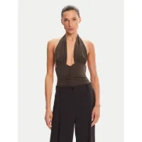 Zdjęcie NORMA KAMALI Body Mio KK424XPLG74823 Brązowy Slim Fit