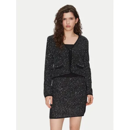 Zdjęcie Liu Jo Kardigan WF4022 Czarny Regular Fit