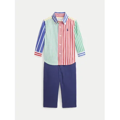 Zdjęcie Polo Ralph Lauren Komplet koszula i spodnie materiałowe 320958600001 Kolorowy Regular Fit