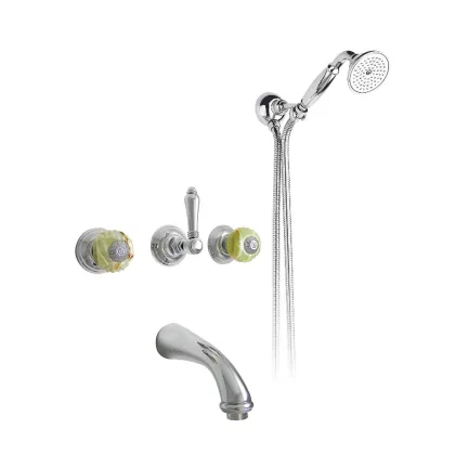 Zdjęcie Bateria wannowa podtynkowa naścienna - z głowicą ceramiczną - Officina Nicolazzi