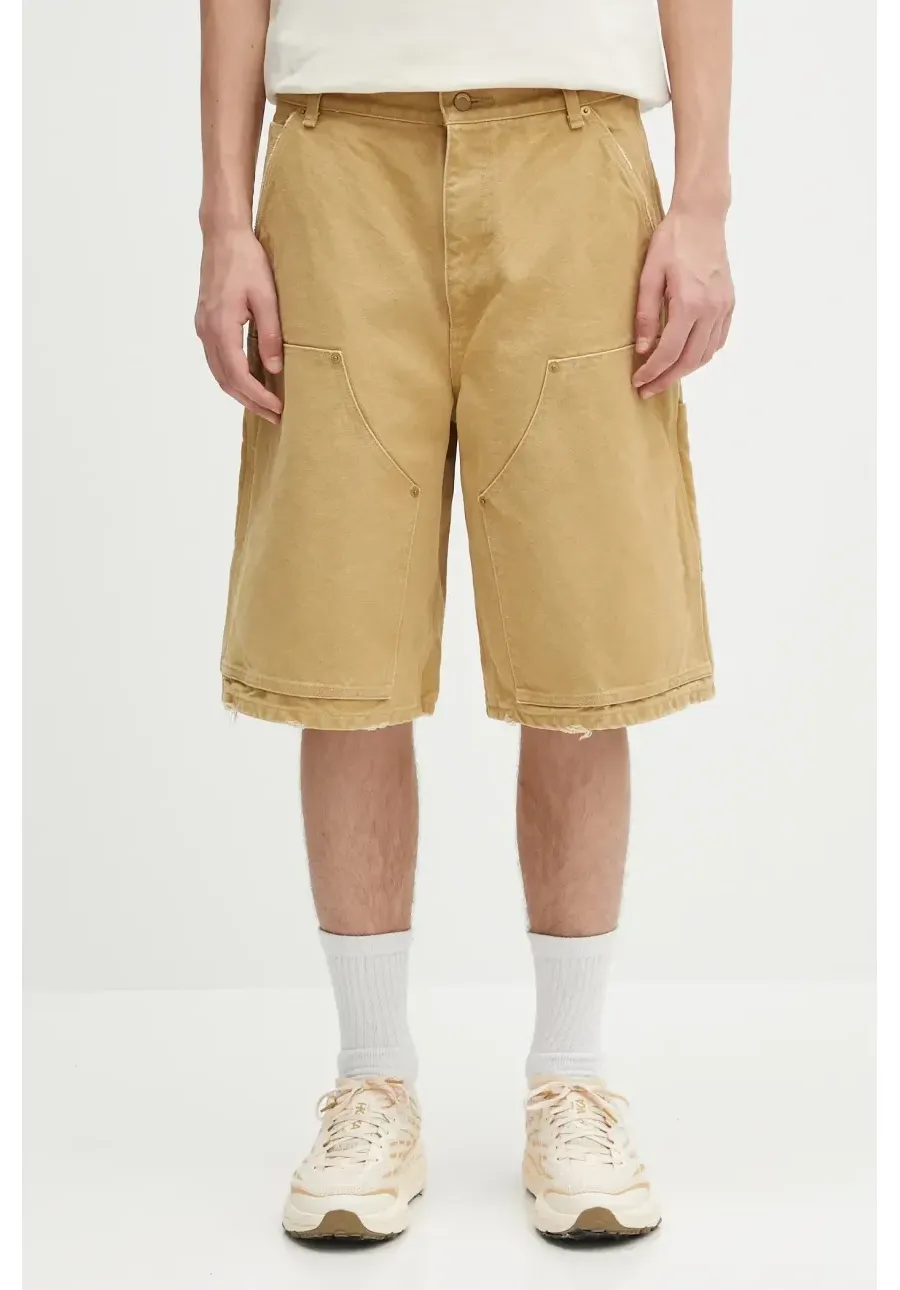 obrazek 1 AMBUSH szorty bawełniane Canvas Carpenter Short Pants męskie kolor beżowy 12115320