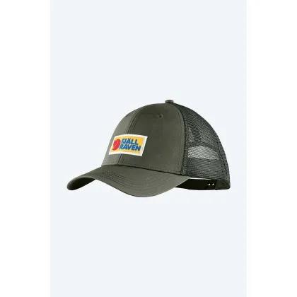 Zdjęcie Fjallraven czapka z daszkiem  Vardag kolor zielony z aplikacją F78139-555