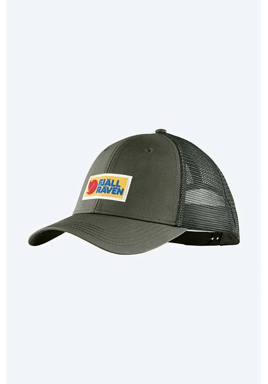obrazek 1 Fjallraven czapka z daszkiem  Vardag kolor zielony z aplikacją F78139-555