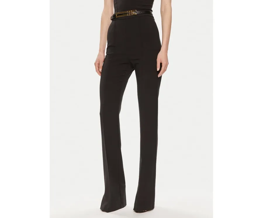 obrazek 1 Elisabetta Franchi Spodnie materiałowe PA-034-42E2-5981 Czarny Regular Fit