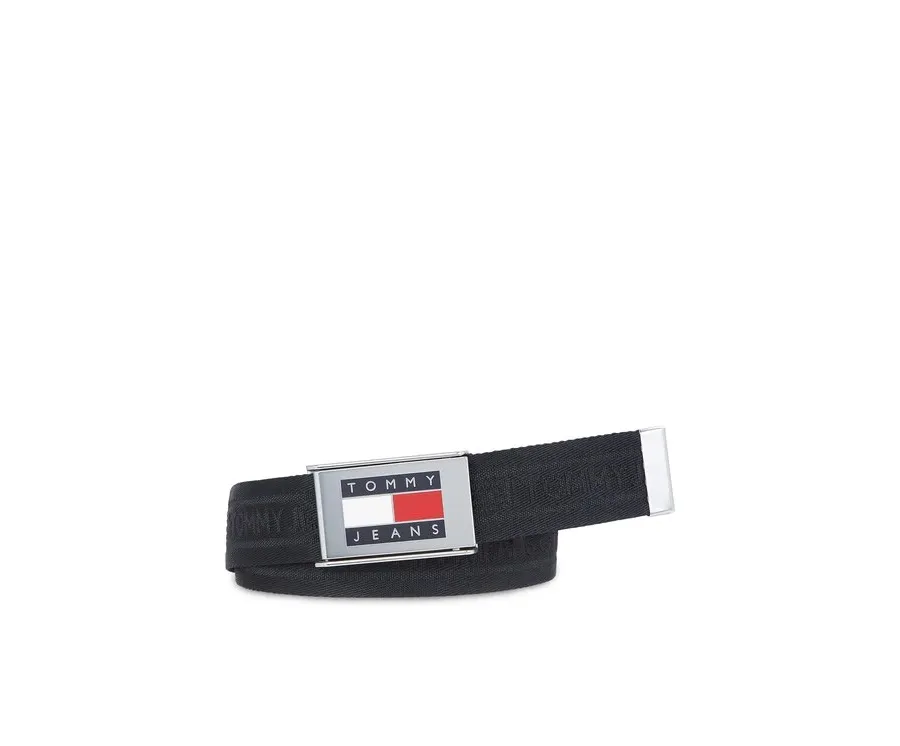 obrazek 1 Tommy Jeans Pasek Męski Tjm Heritage Webbing 3.5 AM0AM12342 Czarny