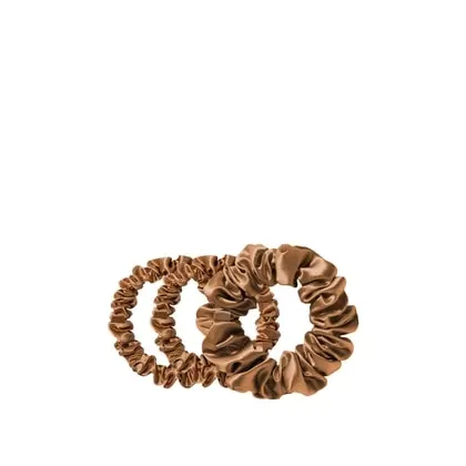 Zdjęcie Slip Pure Silk Back To Basics Assorted Scrunchies Copper Gumka do włosów 3 szt.
