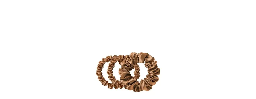 obrazek 1 Slip Pure Silk Back To Basics Assorted Scrunchies Copper Gumka do włosów 3 szt.