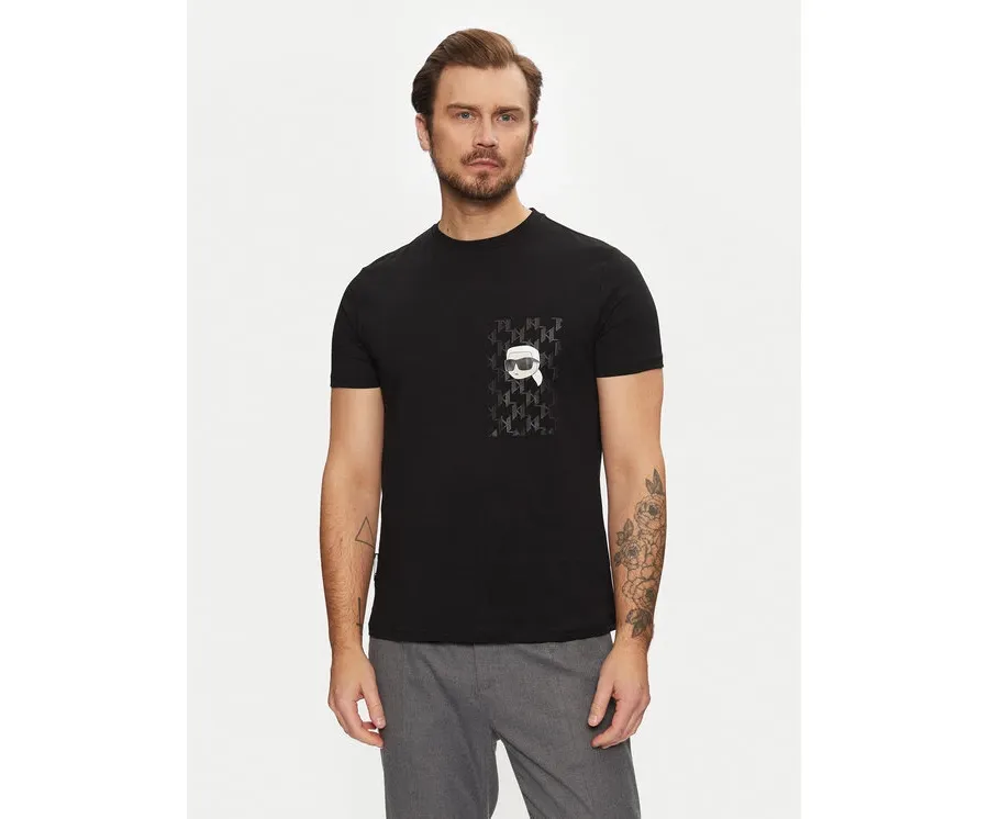 obrazek 1 KARL LAGERFELD T-Shirt 755095 551251 Czarny Regular Fit