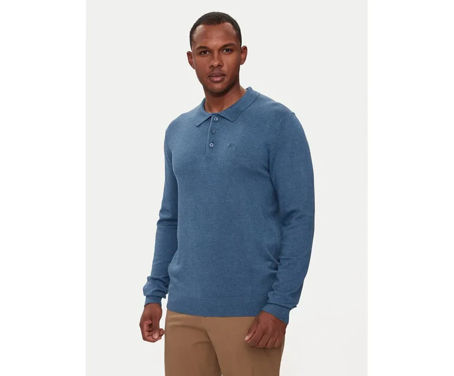 obrazek 1 Lindbergh Polo 30-800144 Niebieski Regular Fit