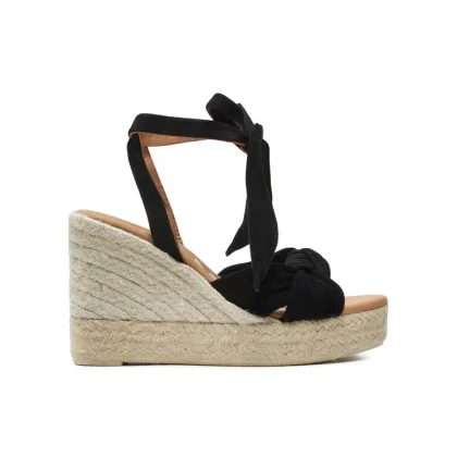 Zdjęcie Manebi Espadryle Hamptons Wedge Espadrilles With Knot K 1.0 WS Czarny