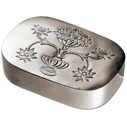 Picture Desk box decorated with a flower engraving