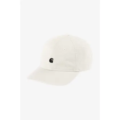 Zdjęcie Carhartt WIP czapka z daszkiem bawełniana Madison gładka I023750.-WAX/BLACK