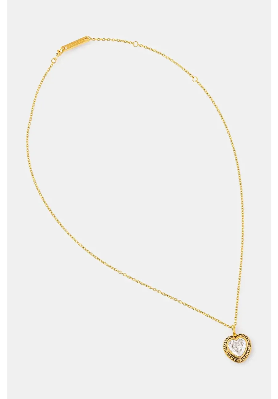 obrazek 1 AMBUSH naszyjnik srebrny Heart Class Ring Charm Necklace 12114803