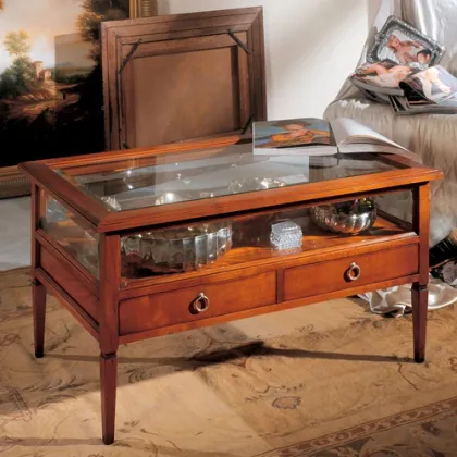 Picture Rectangular coffee table with drawers