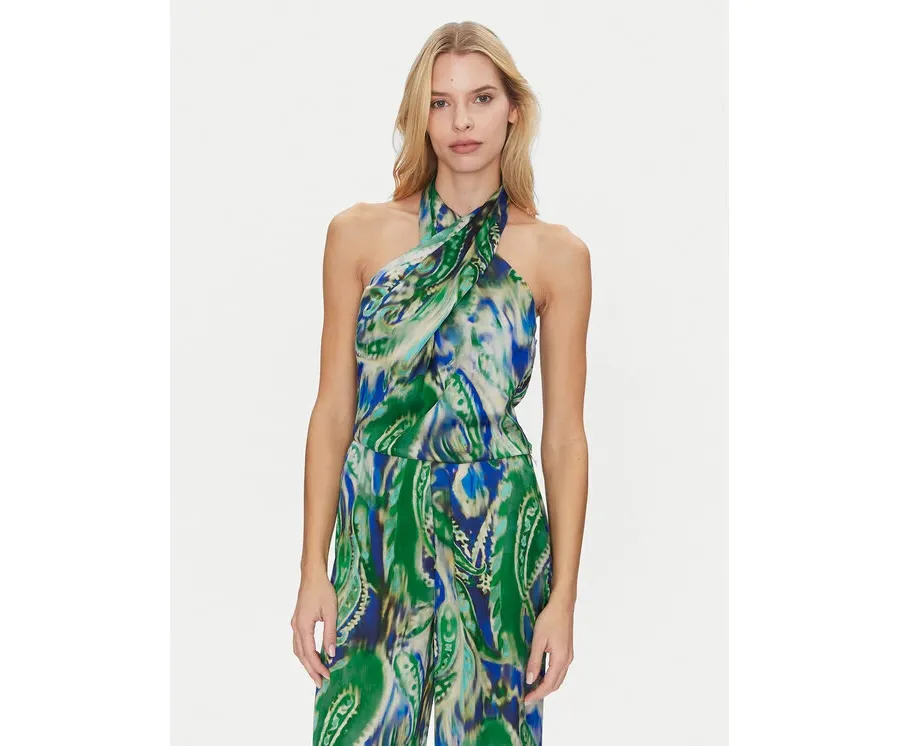 obrazek 1 Simona Corsellini Bluzka P25CPTO01401 Zielony Slim Fit