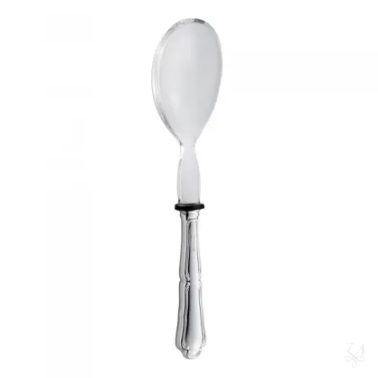 Zdjęcie Pięknie zdobiona łyżka do serwowania sałatek ze srebra i plexi - Zaramella Argenti