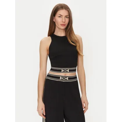 Zdjęcie Elisabetta Franchi Top TK-39S-51E2 Czarny Slim Fit
