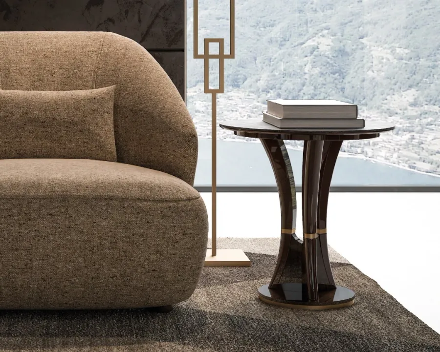 obrazek 3 Okrągły wysoki stolik kawowy do salonu