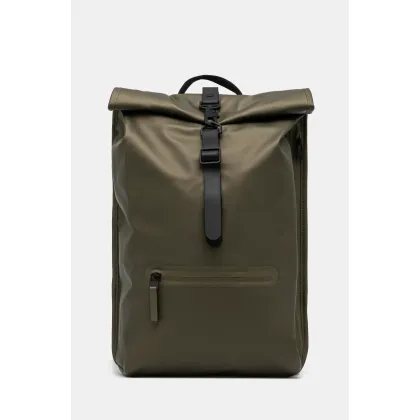Zdjęcie Rains plecak Rolltop Rucksack W3 kolor zielony duży gładki 13320