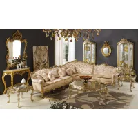 Picture Italian glass showcase in antique style - Morello Gianpaolo