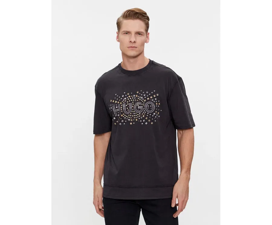 obrazek 1 Hugo T-Shirt Dunic 50504534 Czarny Relaxed Fit HUGO