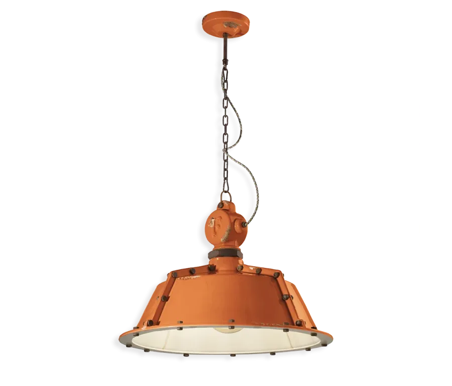 obrazek 4 Oryginalna włoska duża lampa wisząca Industrial