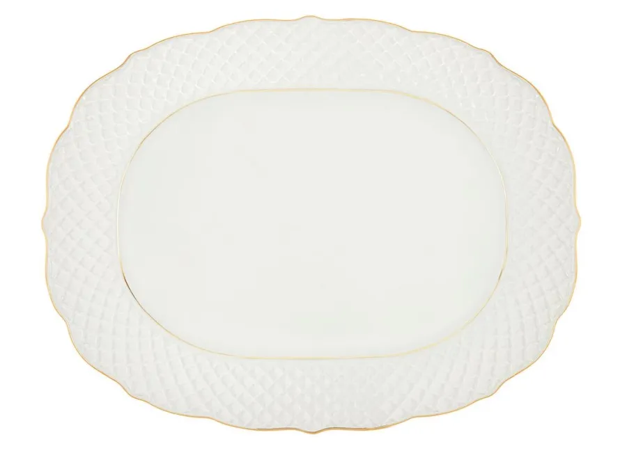 obrazek 1 Porcelanowy talerz Owalny 39 cm Empire Gold