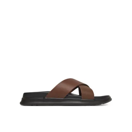 Zdjęcie Tommy Hilfiger Klapki D Density Hilfiger Lth Cc Sand FM0FM05358 Brązowy