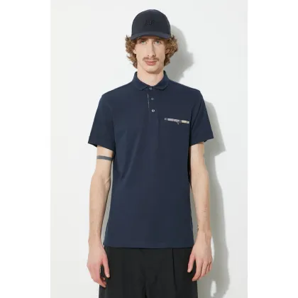 Zdjęcie Barbour polo bawełniane Corpatch Polo kolor granatowy gładki MML1071