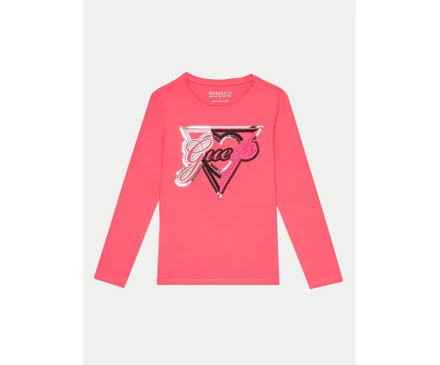 obrazek 1 Guess Bluzka J4BI04 J1314 Różowy Regular Fit