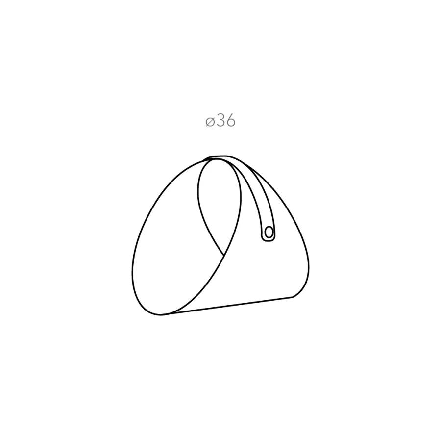 obrazek 3 Designerski stojak na drewno do kominka / czasopisma Ø36 cm