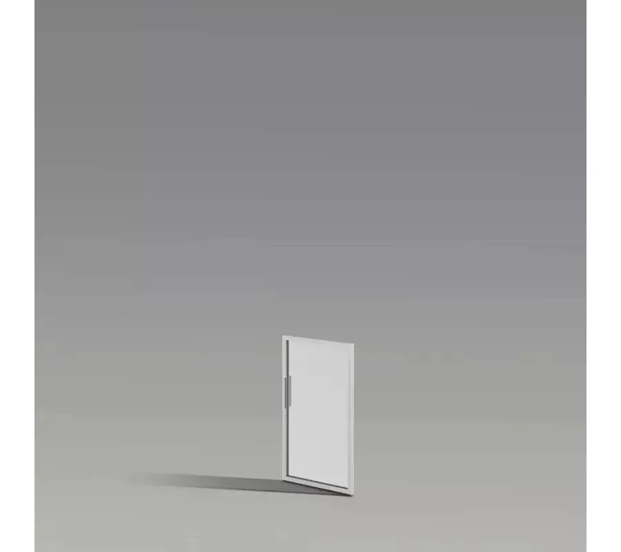 obrazek 1 Drzwi szklane o wymiarach 40x68 cm w ramie aluminiowej - Biuro Serwis